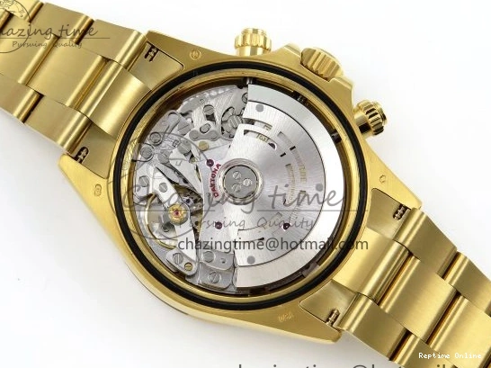 0219 Daytona 116508 QF 1:1 Best Edition YG Black Dial on YG Bracelet SH4130 V3 (Gain Weight) Tailored 1720